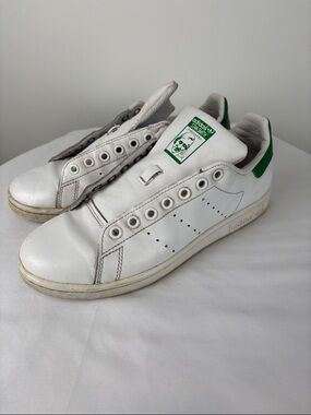 Adidas Stan Smith White Green Sneakers Men’s Size 7 Classic Leather Shoes